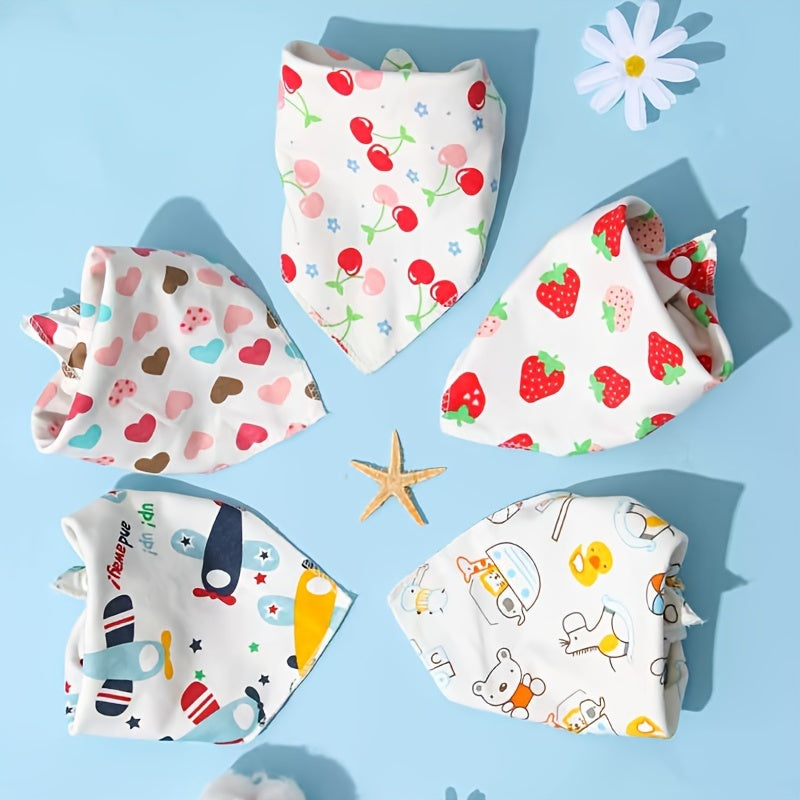 Newborn Feeding Drool Bibs Cotton Triangle Scarf Unisex Baby Teething Bibs