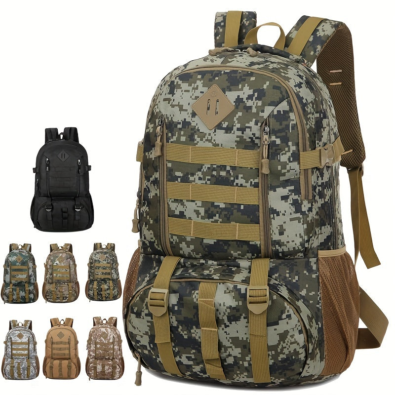Large Waterproof Camo Backpack for Outdoor Camping Hiking Travel