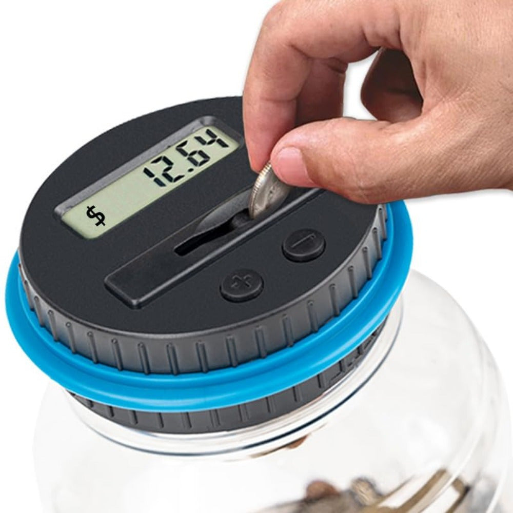 Digital Money Box Coins Large Capacity LCD Display Coin Money Bank Piggy Bank