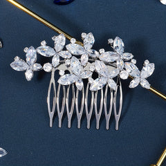 Wedding Rhinestone Hair Comb Zircon Insert Comb Head Jewelry Hair Accessories