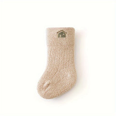 Baby Boy's Non-slip Winter Plush Sleep Socks