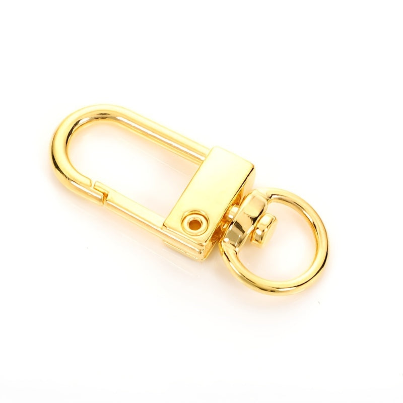 10pcs 12x33mm Metal Dog Clasp Hooks for Keychain DIY Jewelry Findings