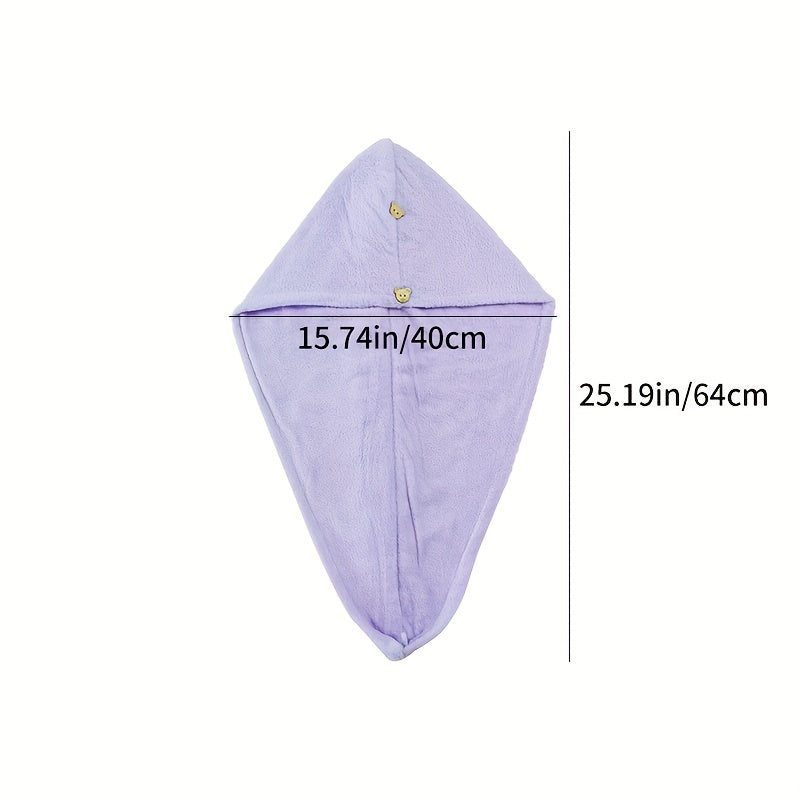 Thickened Soft Hair Drying Cap Quick-drying Towel for Women