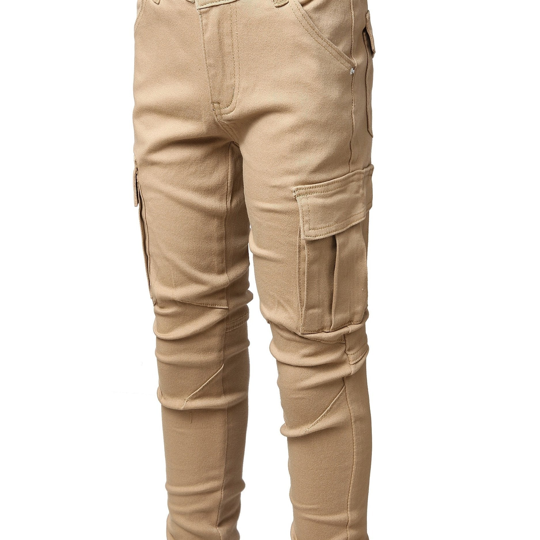 Boys Khaki Cotton Joggers for All Seasons