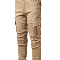 Boys Khaki Cotton Joggers for All Seasons