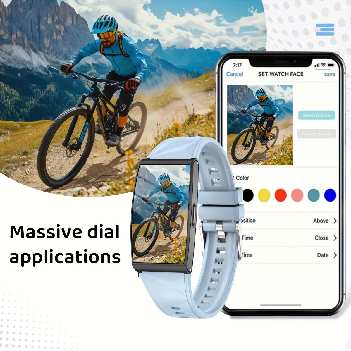Multifunctional Smartwatch Sports Watch 1.02 Inch HD Touchscreen