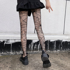 Fishnet Tights High Waist Mesh Pantyhose Women's Stockings