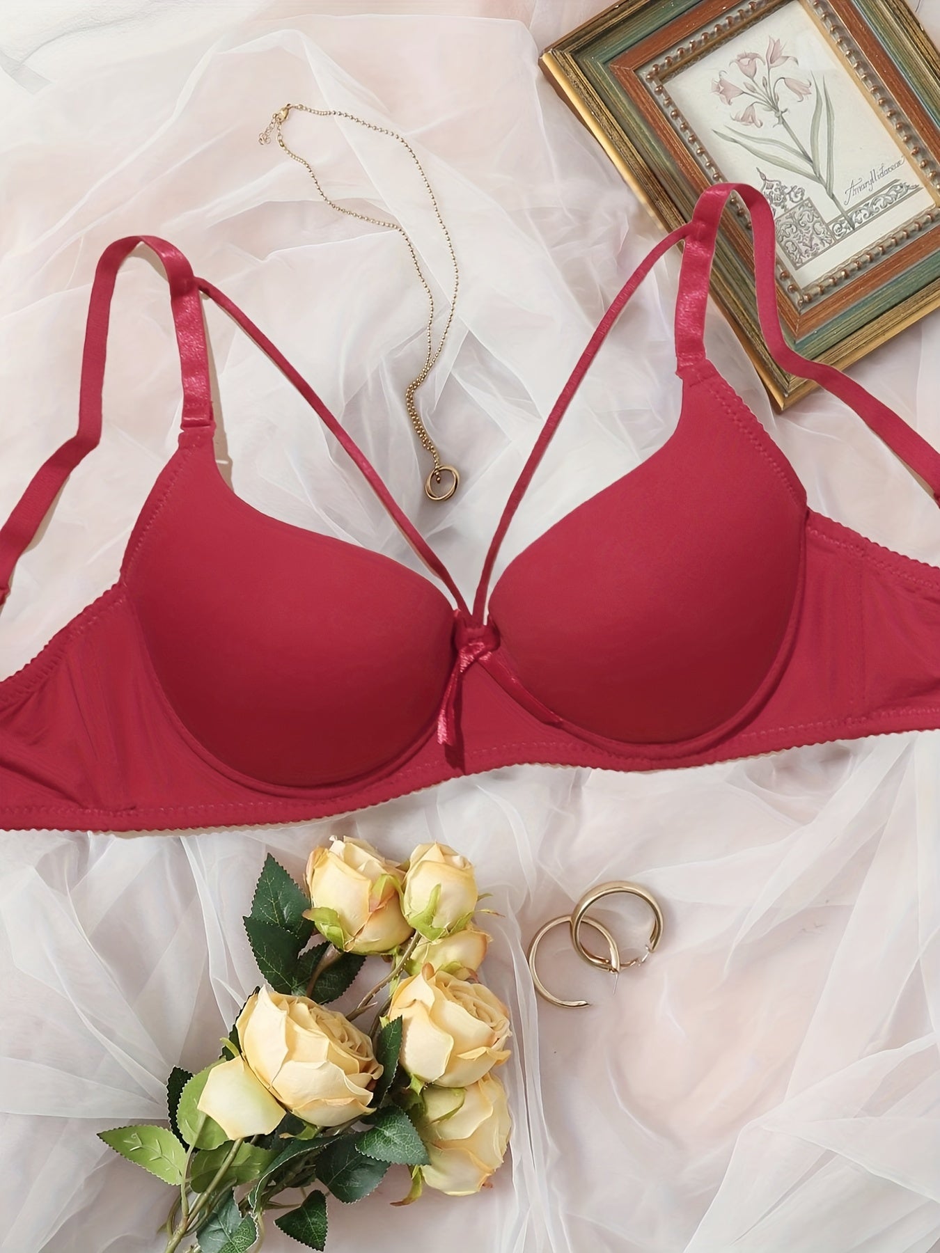 Comfy Hollow Out Push Up Bra Everyday Lingerie