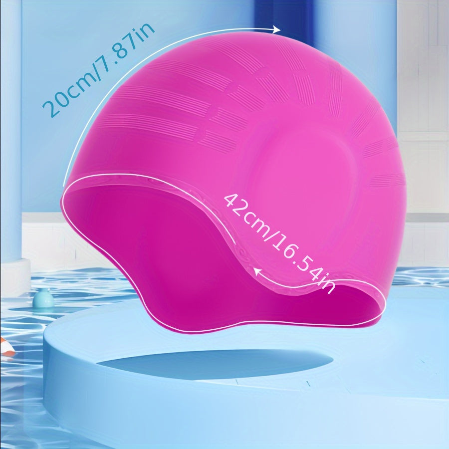 2pcs Silicone Ear Protection Waterproof Swimming Cap for Water Sports
