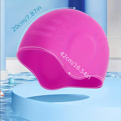 2pcs Silicone Ear Protection Waterproof Swimming Cap for Water Sports