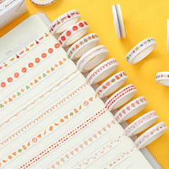 10 Rolls Colorful Washi Tape Set Decorative Stickers
