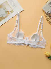 Floral Lace Wireless Bra Mesh Lingerie