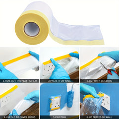 1pc Tape And Drape Automotive Masking Paper 66 ft