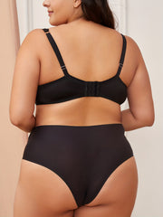 3 Pack Plus Size Panties Set Women's Plus Seamless High Rise Thong