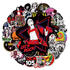 Rock Music Stickers Set - 104pcs for Phones, Cups, Computers