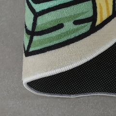 Fluffy Cartoon Money Carpet Bedroom Wool Mat Entrance Anti-slip