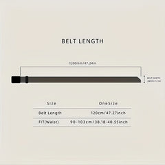 Men's Smooth Buckle Elastic Belt