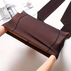 High Waist Semi Sheer Footed Pantyhose