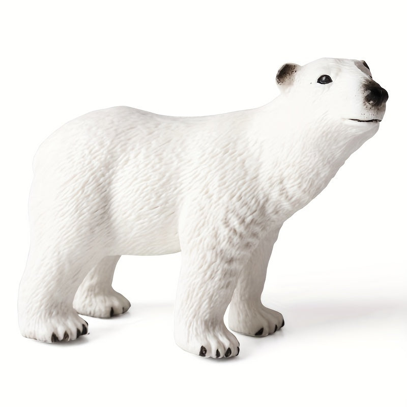 Animal Model Bear Polar Bear Small Set Microlandscape Dolls Toys