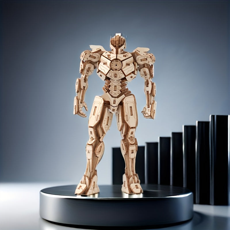 Wooden Robot Iron Man 3D Puzzle Model Gift
