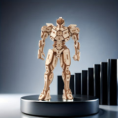 Wooden Robot Iron Man 3D Puzzle Model Gift