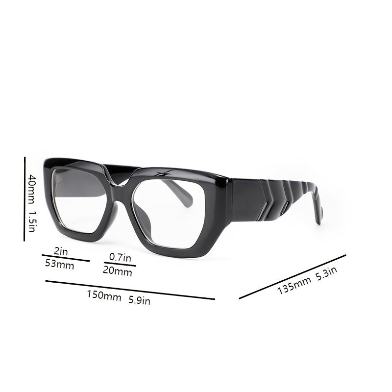 Square Frame Light Blocking Glasses for Women Unisex