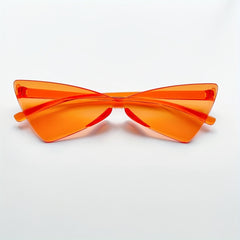 Y2K Triangle Cat Eye Sunglasses Rimless for Beach Party Club