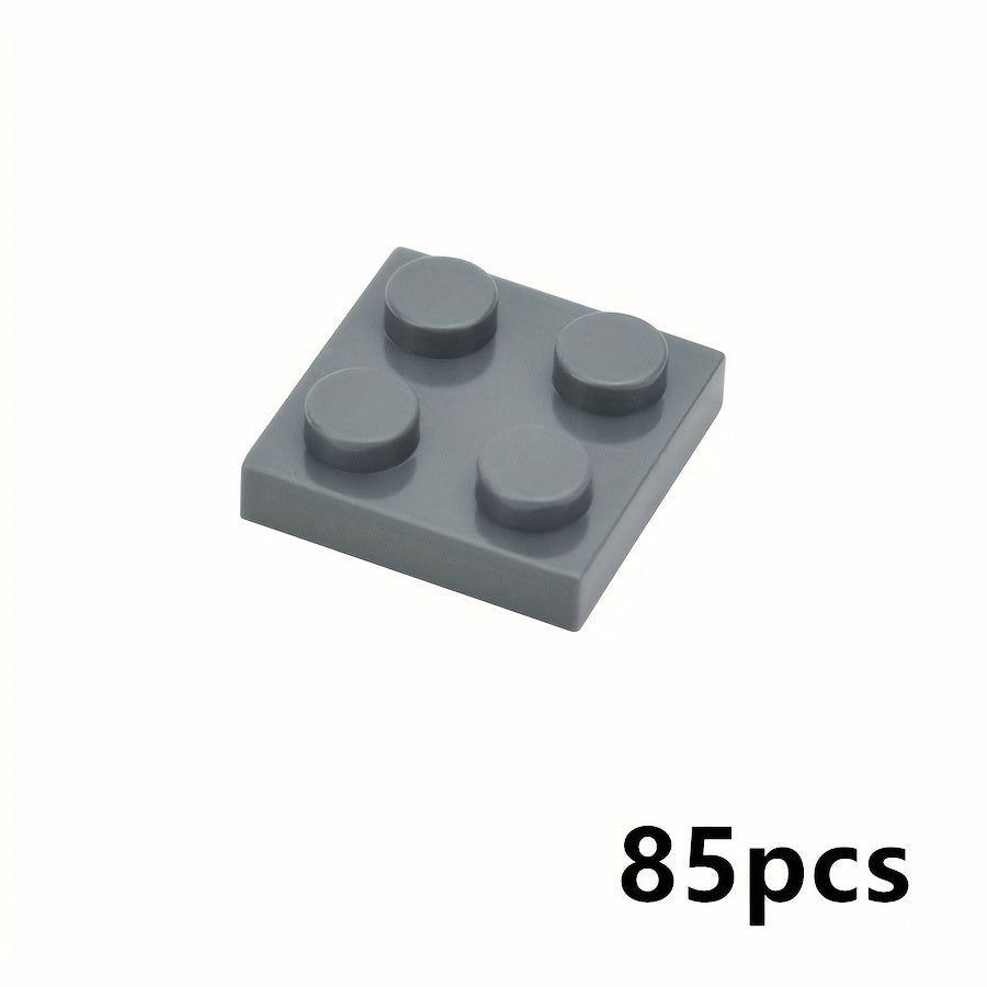 80pcs MOC Building Blocks Thin Bricks 2x2 Dots Classic Toy