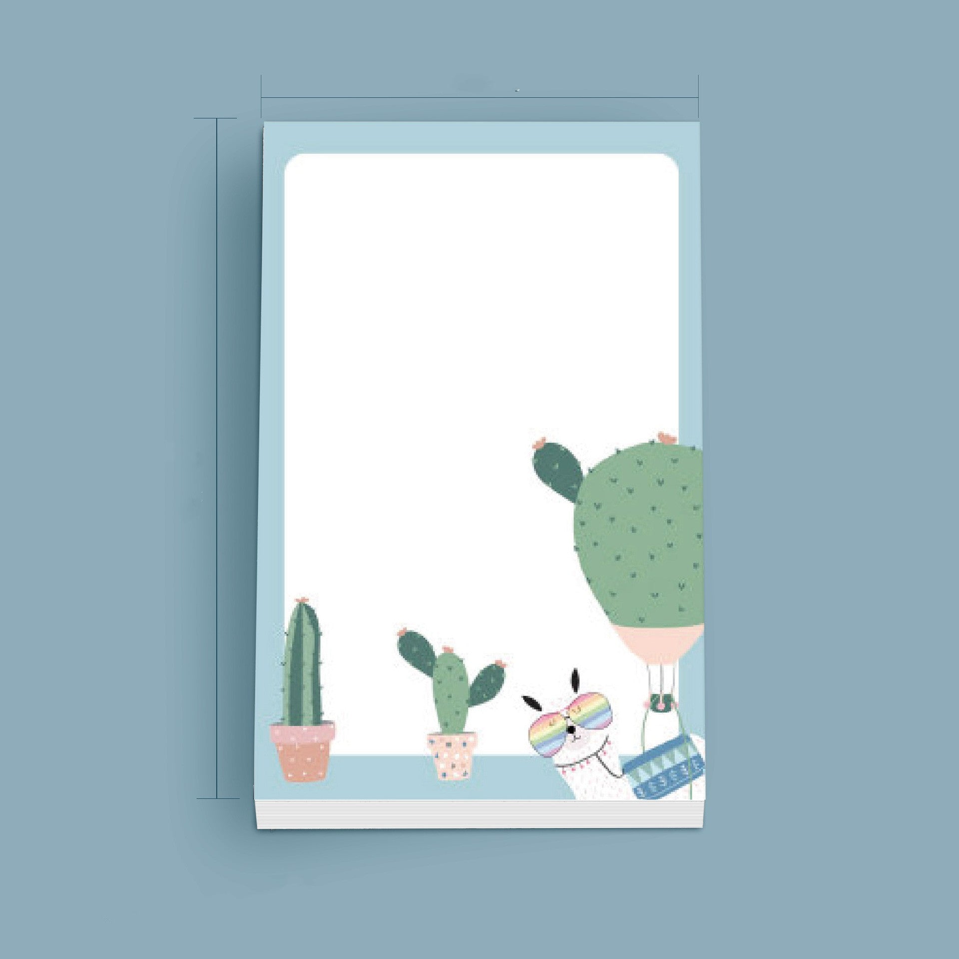 1pc Sticky Notes Memo Pads, 6.1x8.89cm Self-Stick Pads, 50 Sheets/Pad