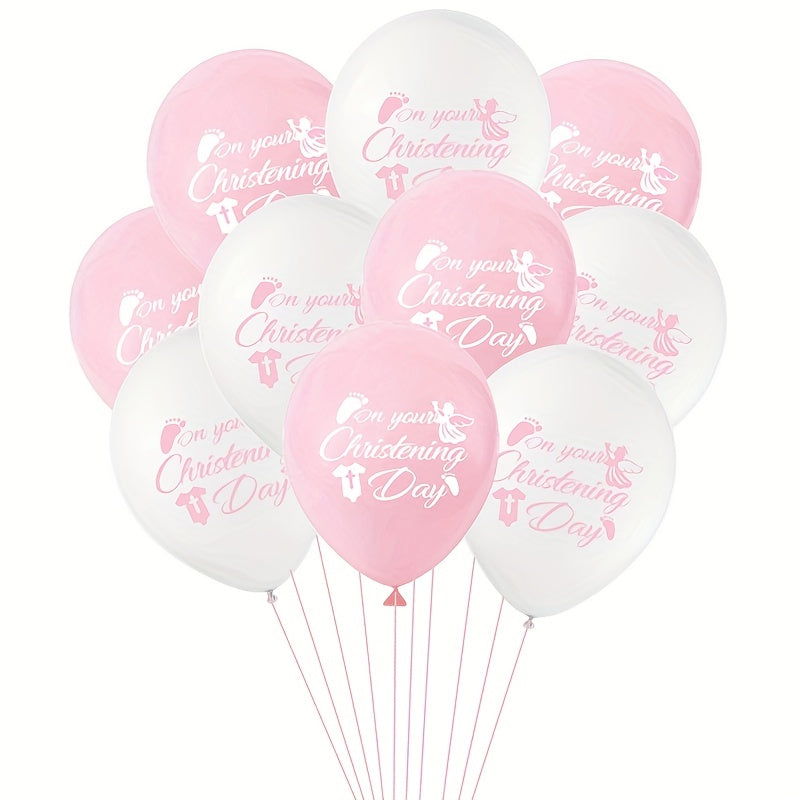 12pcs Angel Print Balloons Birthday Party Balloon Decoration