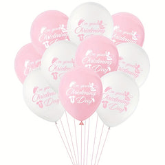 12pcs Angel Print Balloons Birthday Party Balloon Decoration