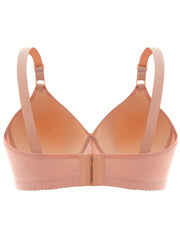 Plus Size Wireless Guipure Lace Padded Bra