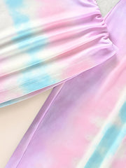 Toddler Tie Dye 2pcs T shirt & Sweatpants Set Kids Clothes For Summer