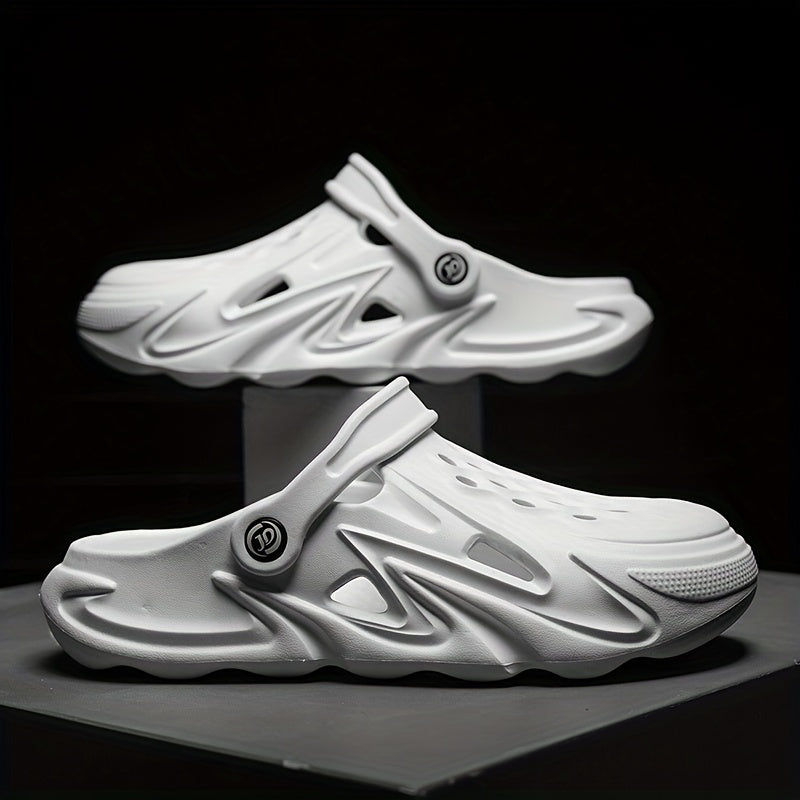 Men's Breathable Slip On Clog Sandals - Outdoor Walking Shoes