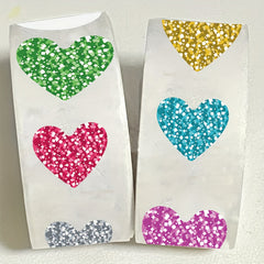 500pcs Love Heart Stickers Colorful Waterproof Decals for Phone Cases