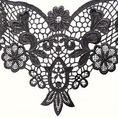 Water Soluble Lace Embroidery Polyester Silk Hollow Corsage Collar Sewing