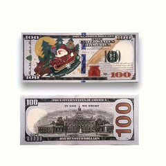 Christmas Paper Money Fan 100-600pcs Festive Santa Snowflakes Gift Boxes