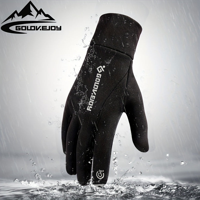 Winter Cycling Gloves Warm Windproof Waterproof Velvet Cold-proof