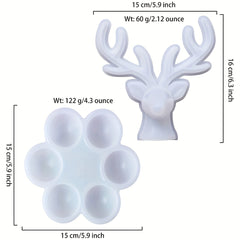 DIY Silicone Resin Mold Storage Boxes With Deer Handicraft Mold Kit