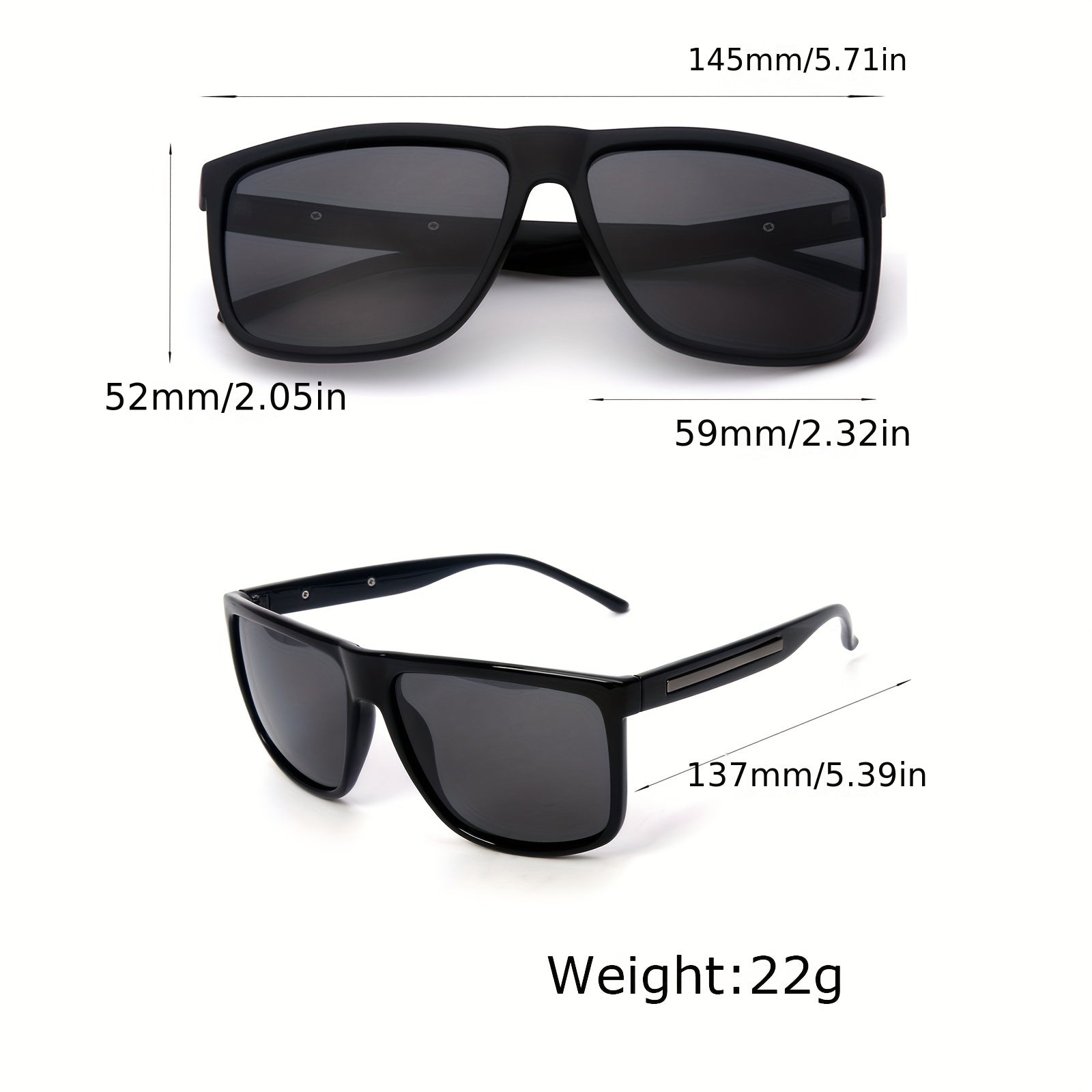 Men's Polarized Square Sunglasses UV Protection
