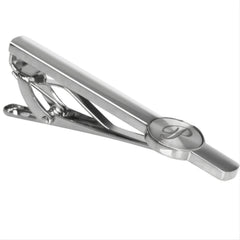 Business Casual Letter Print Copper Silver Tie Clip Gift For Men