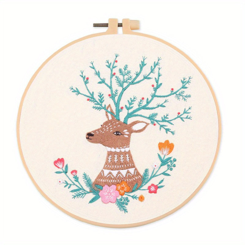 Animal Embroidery Kit For Beginners - DIY Cross Stitch Adult Kit