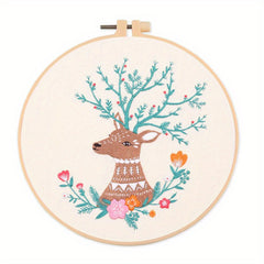 Animal Embroidery Kit For Beginners - DIY Cross Stitch Adult Kit