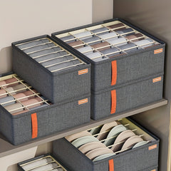 Grids Underwear Storage Box Closet Organizer Pants Socks Divider