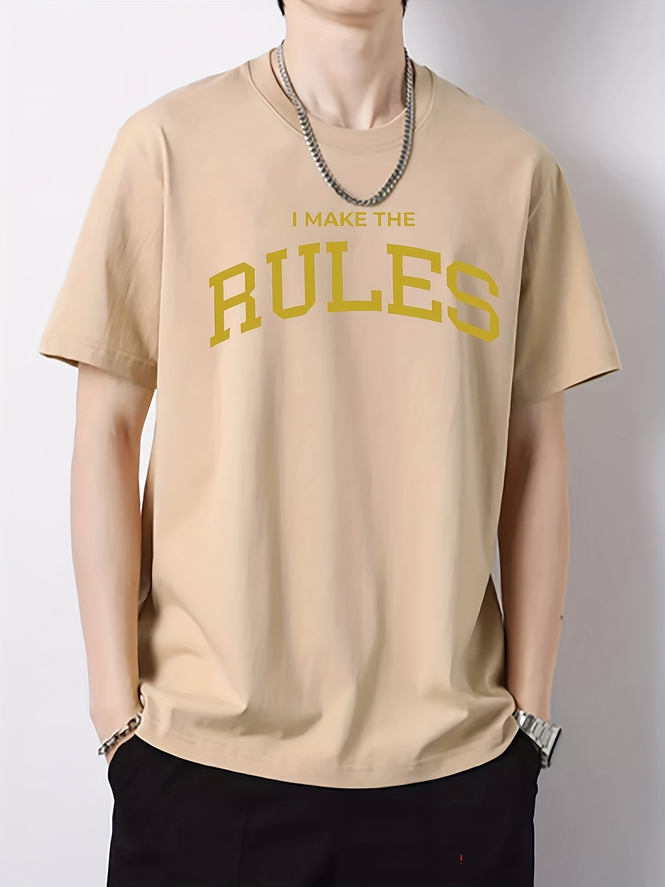 Men's Cotton Graphic Crew Neck Active T shirt for Summer
