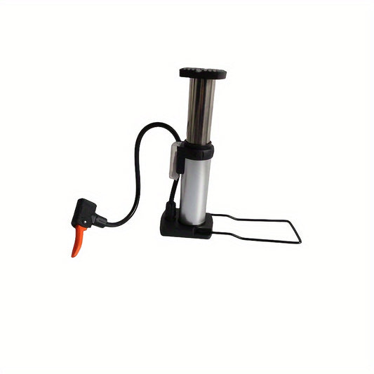 1PC Portable Bike Floor Pump with Gauge Foot Activated for Quick Inflation