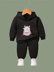 Kitty School Bag Print Girls Outfits 2pcs Spring Fall Sports Gift