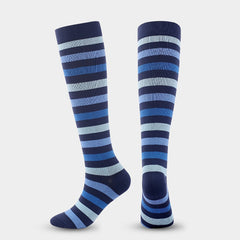 Men's Striped Compression Socks for Circulation & Comfort