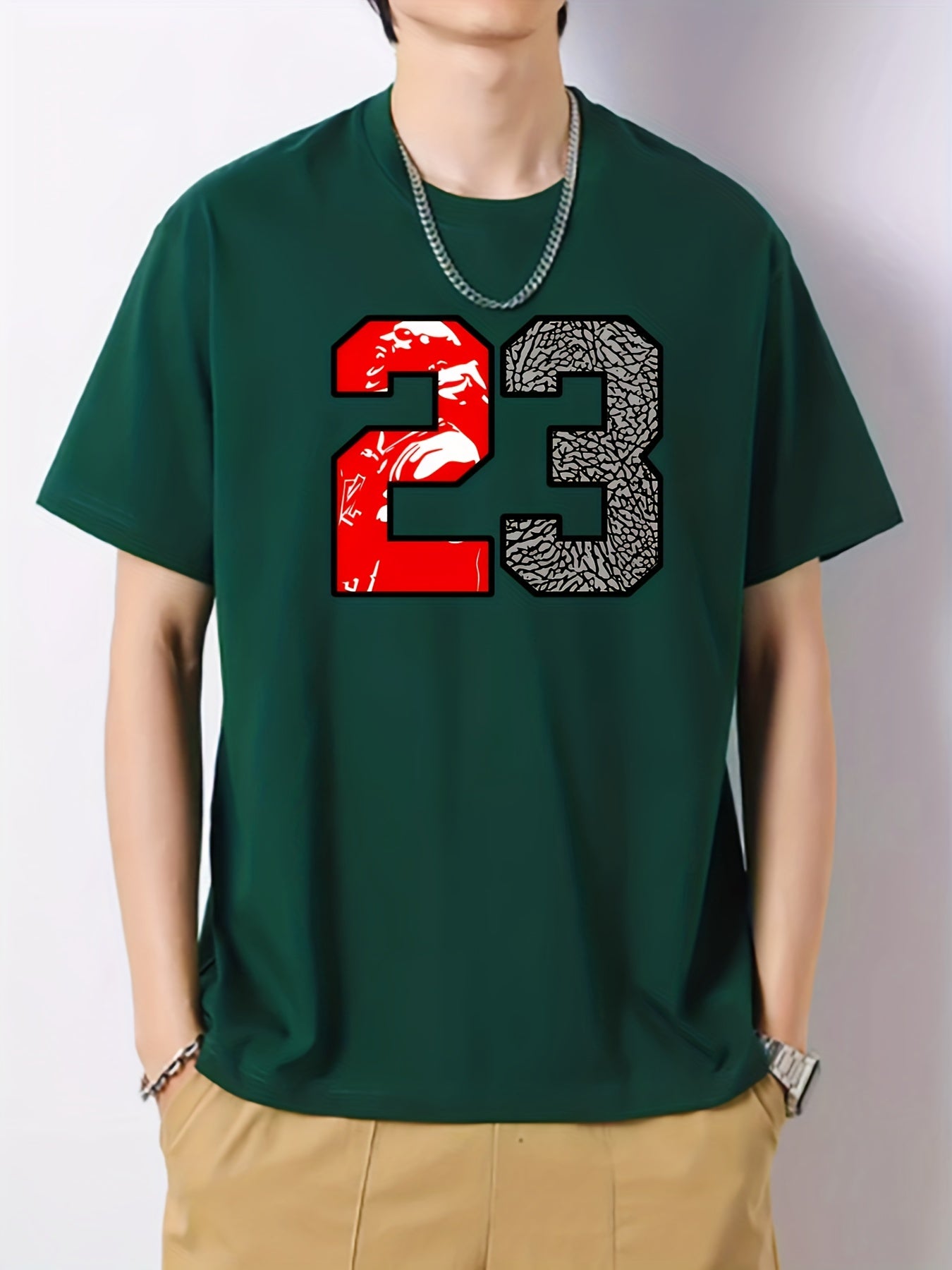 Men's Cotton Graphic Crew Neck Active T shirt Casual Comfy Tees For Summer