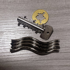 2pcs Luban Kongming Lock Puzzle Metal Brain Teaser High Difficulty Challenge